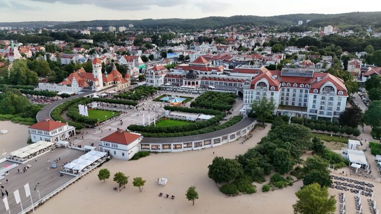 Widok na sopot z lotu ptaka
